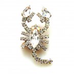 Scorpion Mini Pin ~ Clear Crystal*