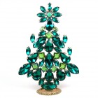 Festive Xmas Standing Tree 17cm ~ Emerald Green*