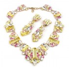 Ffion Necklace Set ~ Yellow and Pink