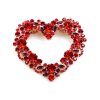 Delicate Heart Brooch ~ Red