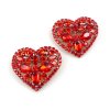 Red Hearts Barrette ~ Pair