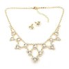 Beauty in Crystal ~ Necklace Set Gold Plated Beauty in Crystal ~ Necklace Set Gold Plated