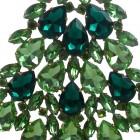 Xmas Teardrops Tree Decoration 20cm ~ Green Emerald*