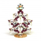 Standing Xmas Tree Decoration with Beads 10cm ~ #04*