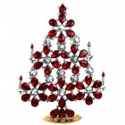 Xmas Flowers Tree Decoration 28cm ~ Red Clear*