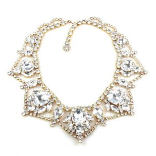 Roxanne Necklace ~ Clear Crystal