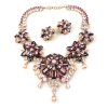 Crystal Blossom ~ Necklace Set ~ Amethyst Purple