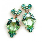 Mythique Extra Clips-on Earrings ~ Green Emerald