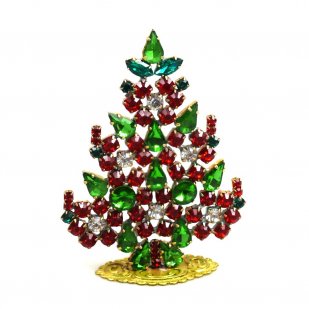 Xmas Tree Standing Decoration #04 ~ Green Red Clear*