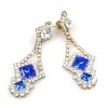 Pryia Earrings Pierced ~ Blue