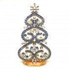Hearts Standing Xmas Tree 16cm ~ Sapphire Clear*