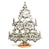 Xmas Flowers Tree Decoration 20cm ~ Clear Crystal*