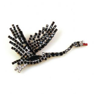 Flying Swan Pin ~ Black