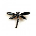 Black Dragonfly Pin ~ Smaler