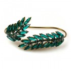 Fantaghiro Cross-Hand Cuff Bracelet ~ Emerald
