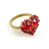 Ruby Red Heart St. Valentine Ring