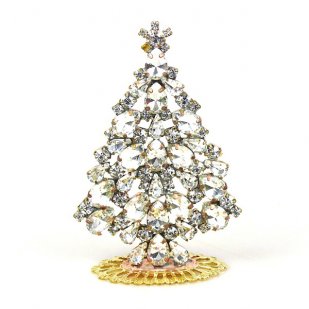 Xmas Tree Standing Decoration #19 ~ Clear Crystal