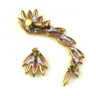 Twist ~ Asymmetric Earrings for Pierced Ears ~ Amethyst (R)