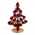 Xmas Teardrops Tree Standing Decoration 7cm ~ Red Clear*