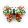Multicolor Butterfly ~ Barrette Hairclip #1