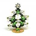 Standing Xmas Tree Decoration with Beads 10cm ~ #10*