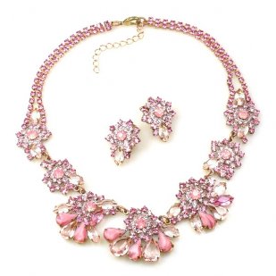 Parisienne Bloom Lite Set with Earrings ~ Pink Pleasure