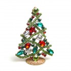 Zig-Zag Xmas Tree Stand-up Decoration 7cm ~ Red Green Clear*