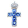 Cross and Crown ~ Saphire Blue