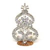 Hearts Standing Xmas Tree 10cm ~ Clear Crystal*