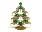 Standing Xmas Tree with Dangling Beads ~ Green Clear*