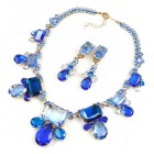 Jelly Belly Necklace Set ~ Blue Sapphire