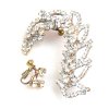 Galadriel Cuffs Asymmetric Earrings ~ Clear Crystal
