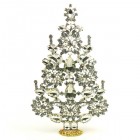 2021 Xmas Tree Stand-up Decoration 22cm ~ Clear Crystal