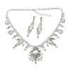 Navette Set Clear Crystal ~ Silver Plated Navette Set Clear Crystal ~ Silver Plated