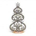 Hearts Standing Xmas Tree 16cm ~ Clear Crystal*