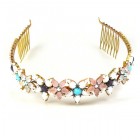 Starlets Headband Tiara ~ Opaque Rhinestones