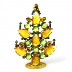 2024 Xmas Standing Tree Tears Rounds 15cm Extra Topaz Lime*