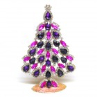 Pears Xmas Tree Rhinestones Decoration 15cm ~ Purple Fuchsia*