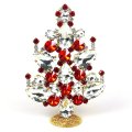 2021 Xmas Tree Decoration 14cm Pears ~ Red Clear