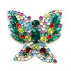 Tropical Butterfly Brooch Multicolor ~ #2*