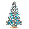 2022 Xmas Tree Decoration 20cm Ovals ~ Aqua Clear*