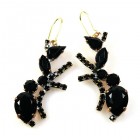 Ants Earrings Pierced ~ Black