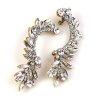 Bridal Navette Earings ~ Clear Crystal