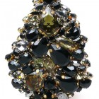 3 Dimensional Large Xmas Tree Decoration ~ Black Diamond