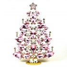 2023 Xmas Tree Decoration 21cm Navettes ~ Pink Clear*