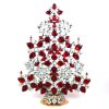 32 cm XXL Xmas Tree Decoration Teardrops ~ Red Clear Crystal*