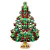 Extra Tall Huge 3 Dimensional Xmas Tree ~ Red Green Emerald