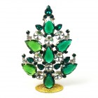 2023 Xmas Standing Tree Tears Rounds 15cm Extra Emerald Clear*