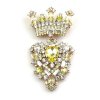 Order Brooch ~ Crown ~ Yellow Jonquil
