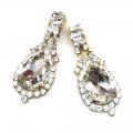Theia Earrings Clips ~ Clear Crystal*